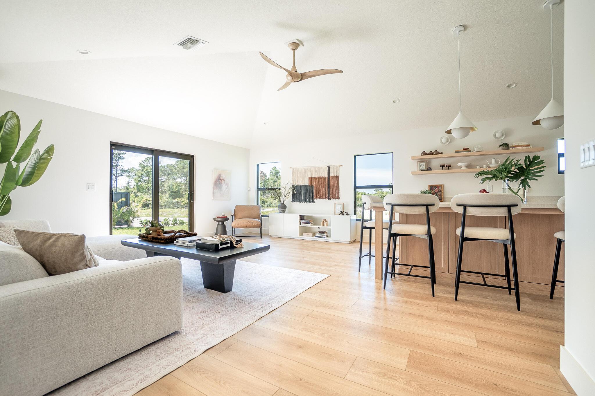 Image 1: Open concept living area