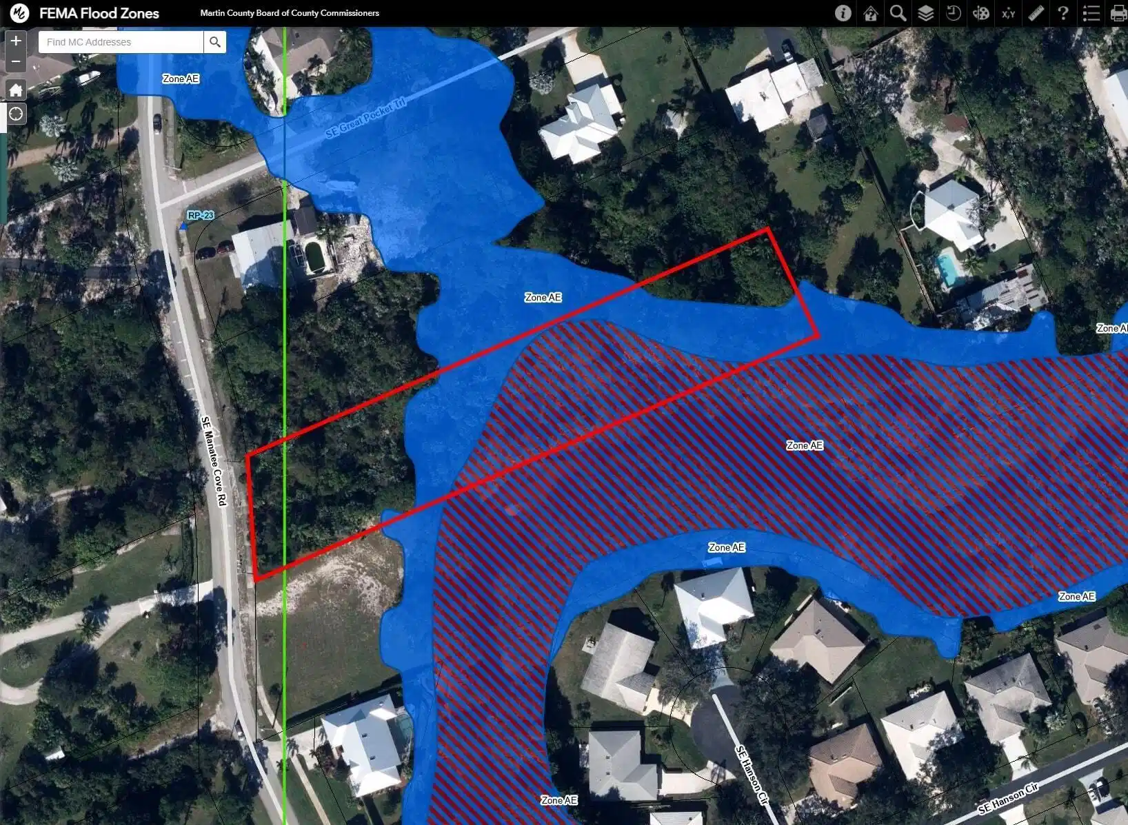 Image 1: 0. SE Manatee Cove Rd - FEMA Floodzone M
