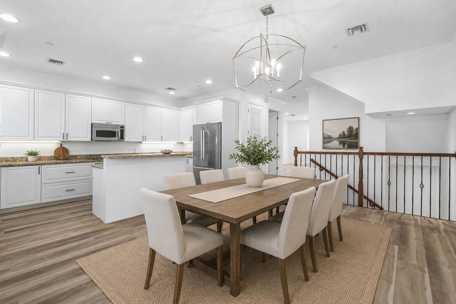 Image 1: Virtually Staged Dining Room