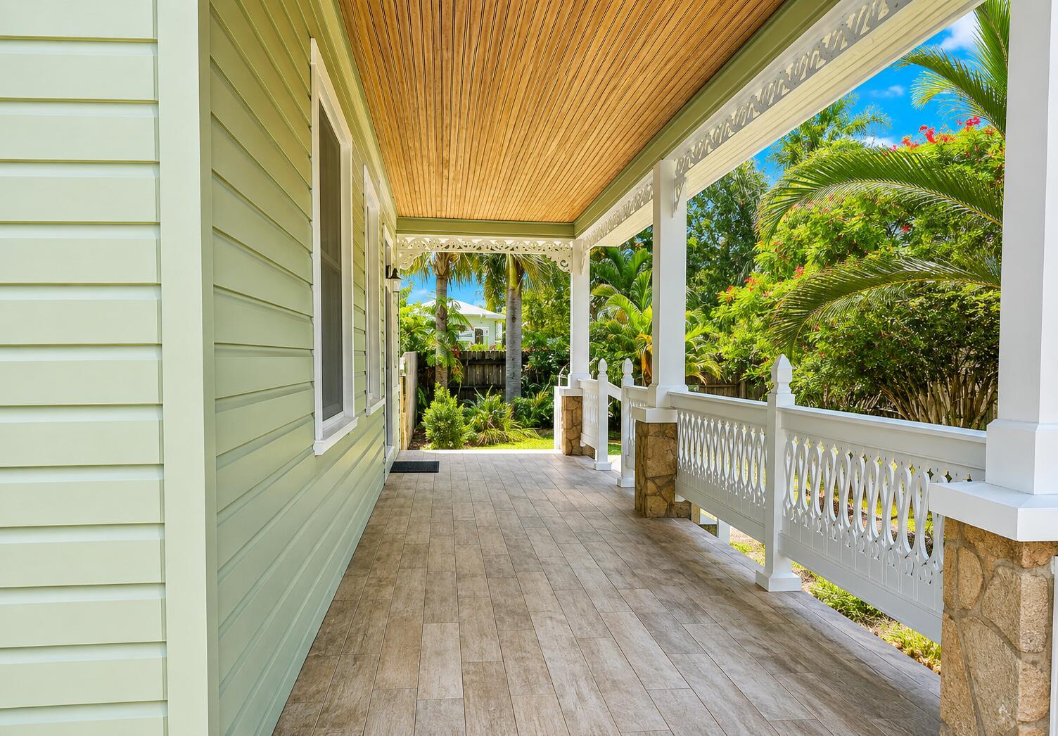 Image 2: open front porch with new floor