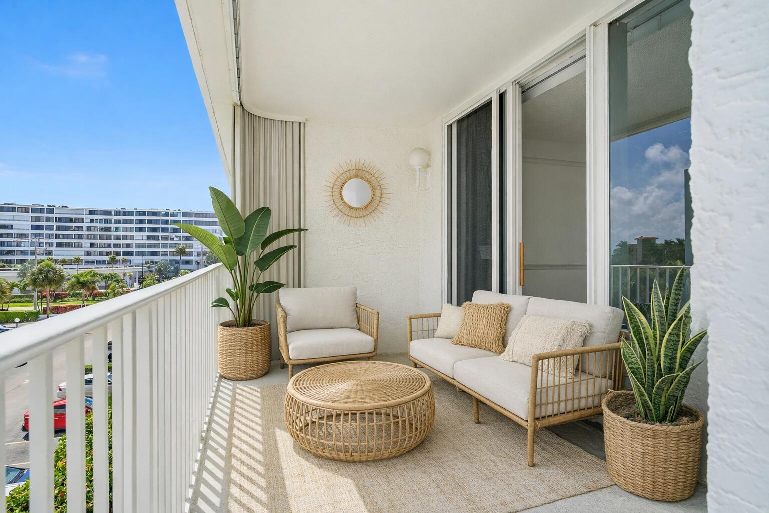 Image 3: balcony staged