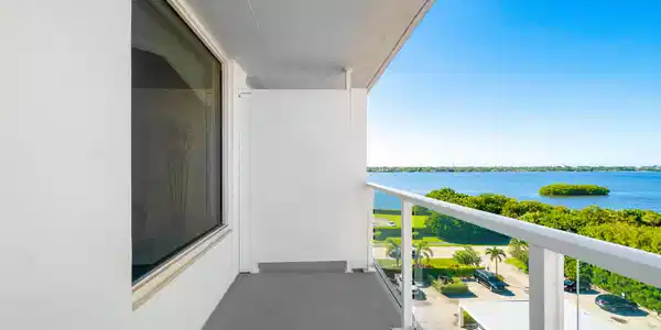 Image 2: Spacious Balcony w/ Sunset Water Views