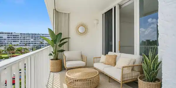 Image 3: balcony staged