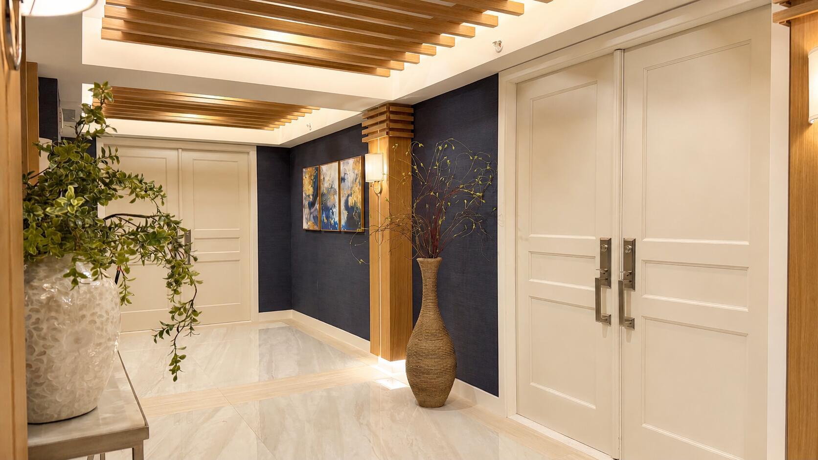 Image 3: This foyer on the 14th floor is the prototype for