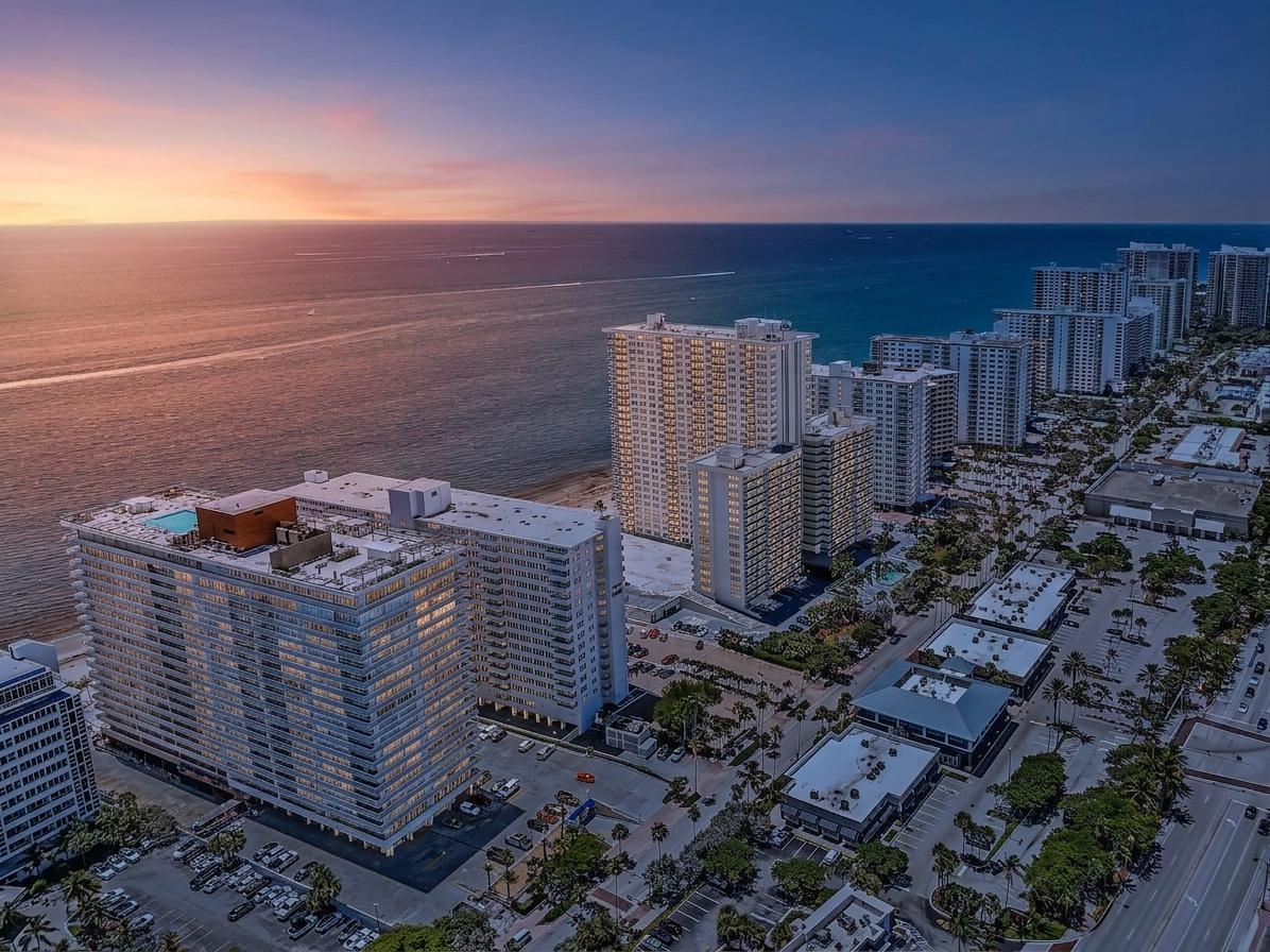 Image 1: Aerial View of the Rooftop and Beach!