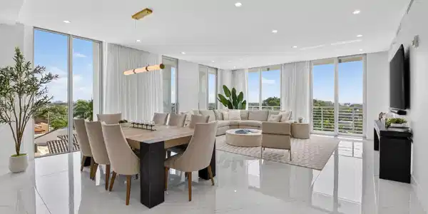 Image 3: Dining Area & Living Room