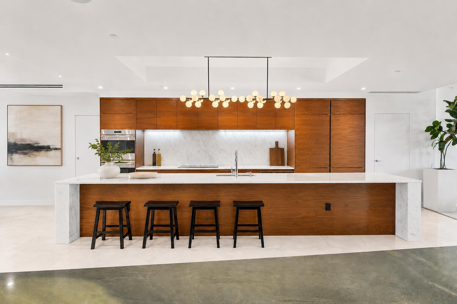 Image 3: Kitchen with City & Ocean Views
