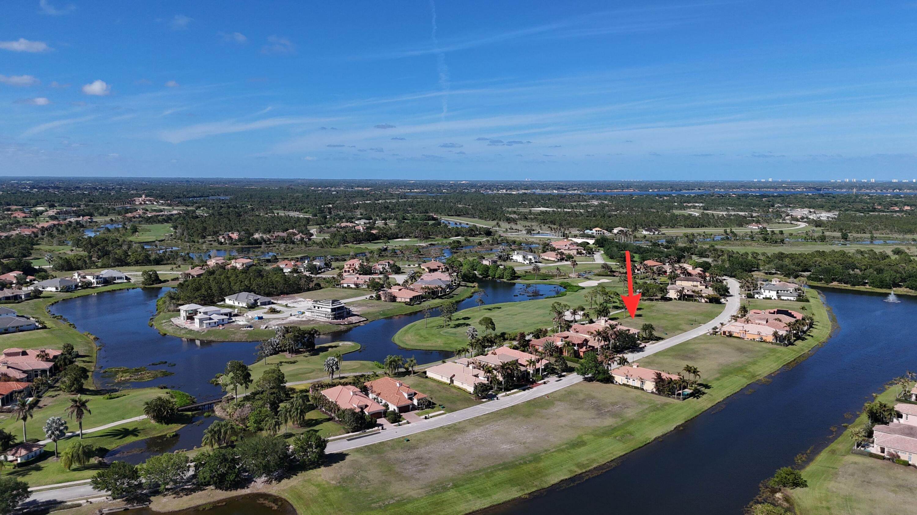 Image 2: Lot Location -5th Hole of Palmer course with Lake