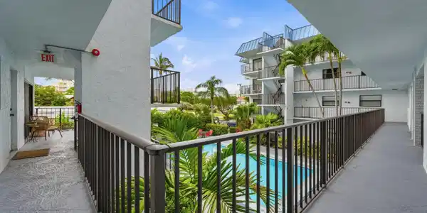 Image 2: View from outside entry door into residence 203