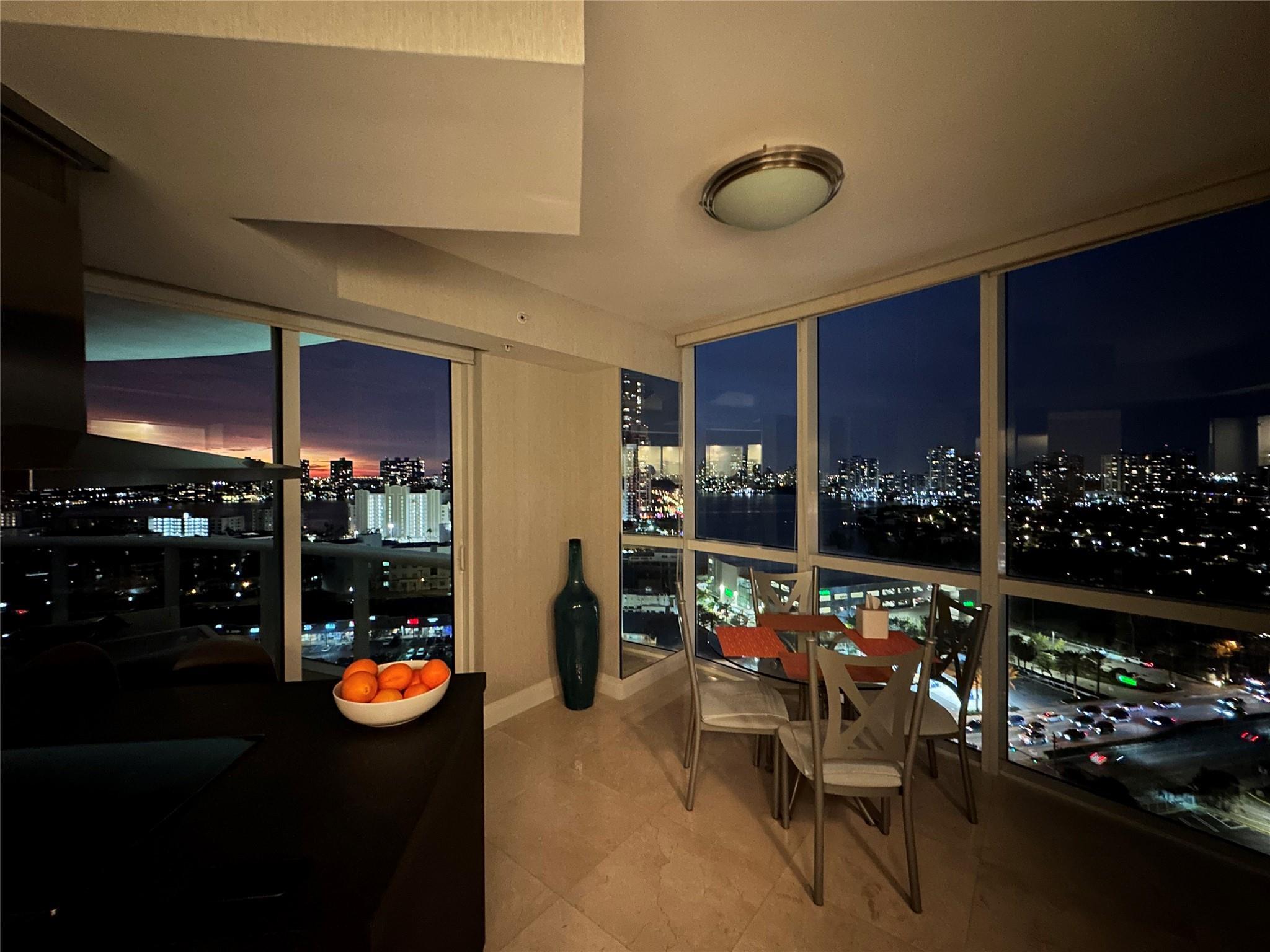 Image 4: View after sunset from kitchen