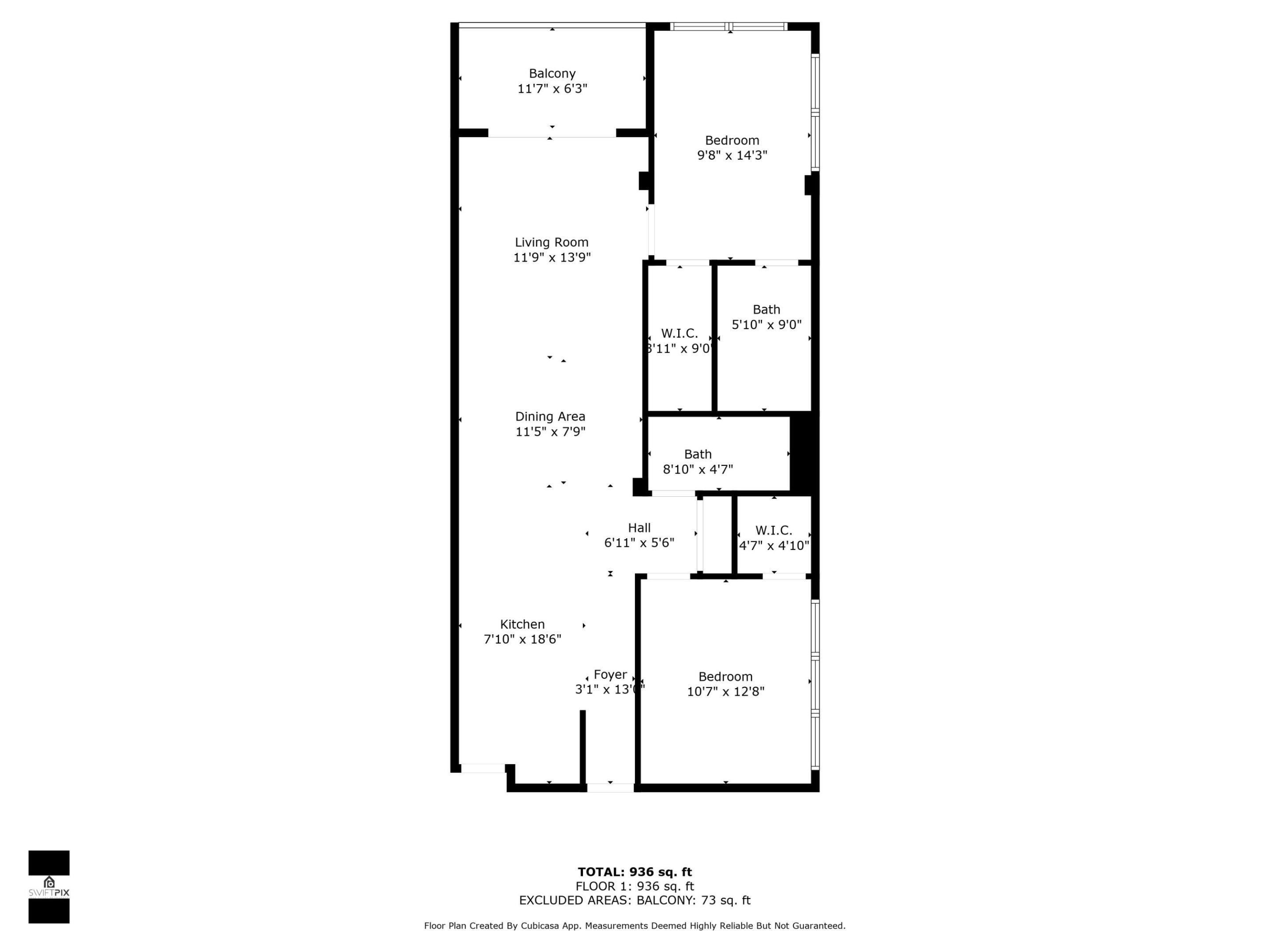 Image 2: floor plan w/dimensions