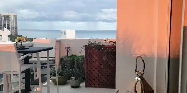 Image 4: Orange sunset on Balcony