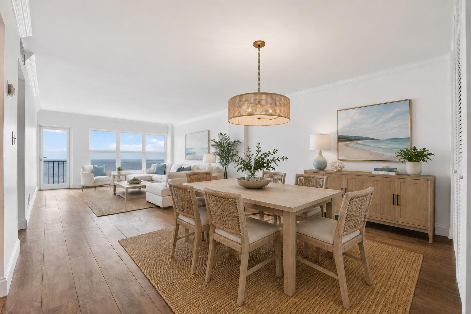 Image 4: Living Dining Virtually Staged