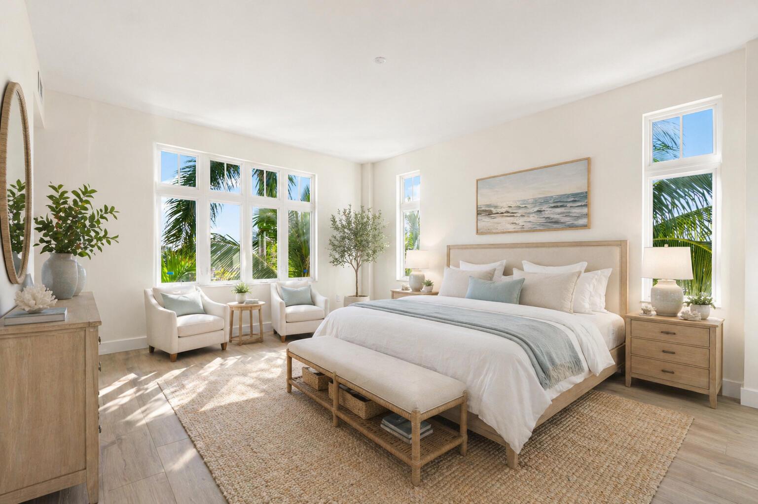 Image 3: Virtually Staged Primary Bedroom