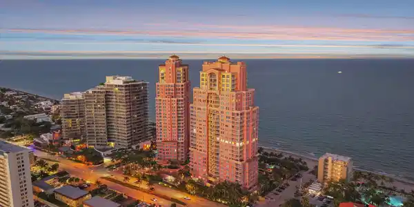 Image 2: 2 Exclusive Oceanfront Sunset Aerial
