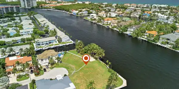 Image 3: Aerial view of 870 Havana Drive Lots 13 & 14 and t
