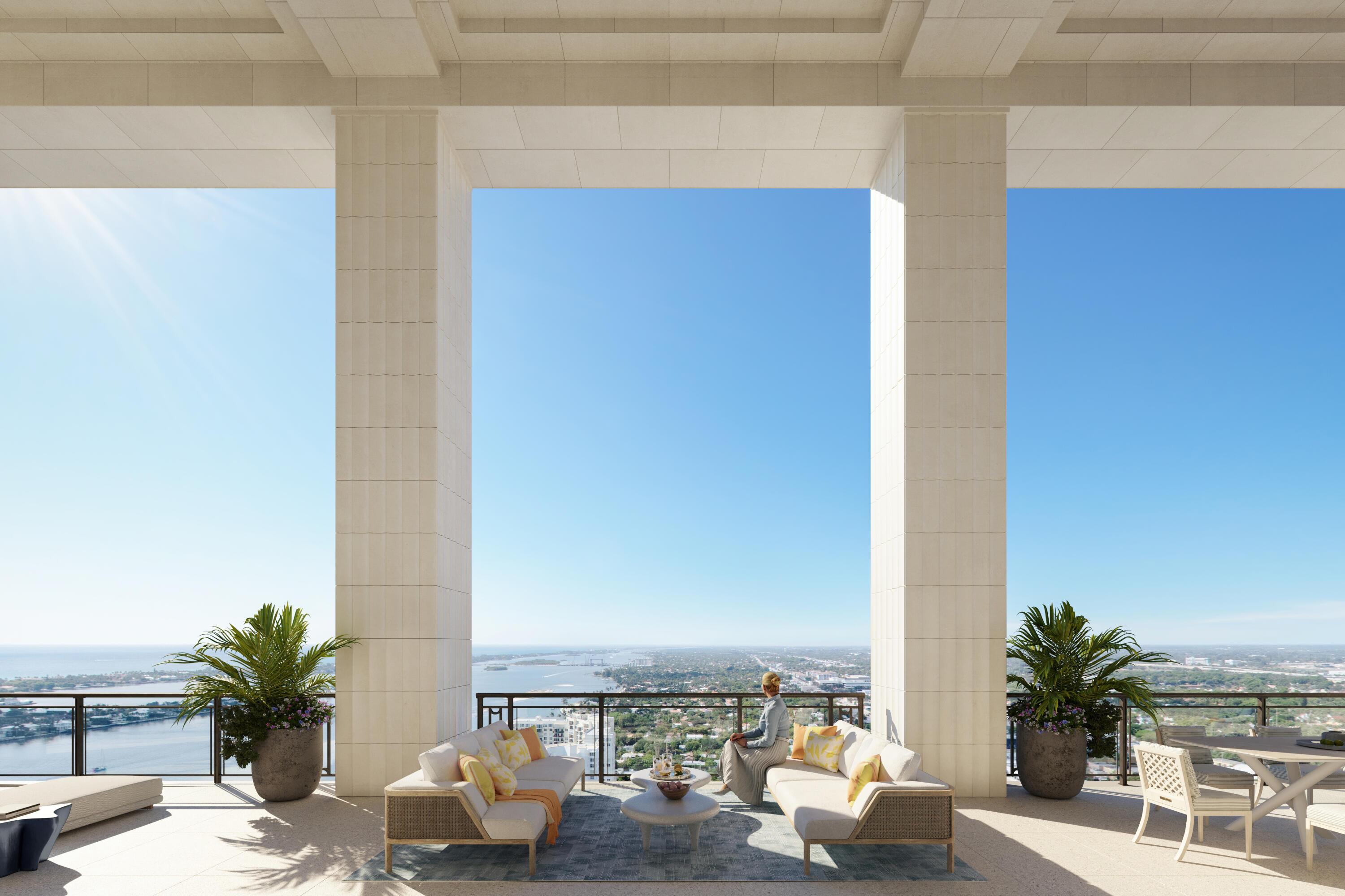 Image 2: South Tower Duplex PH Loggia Rendering