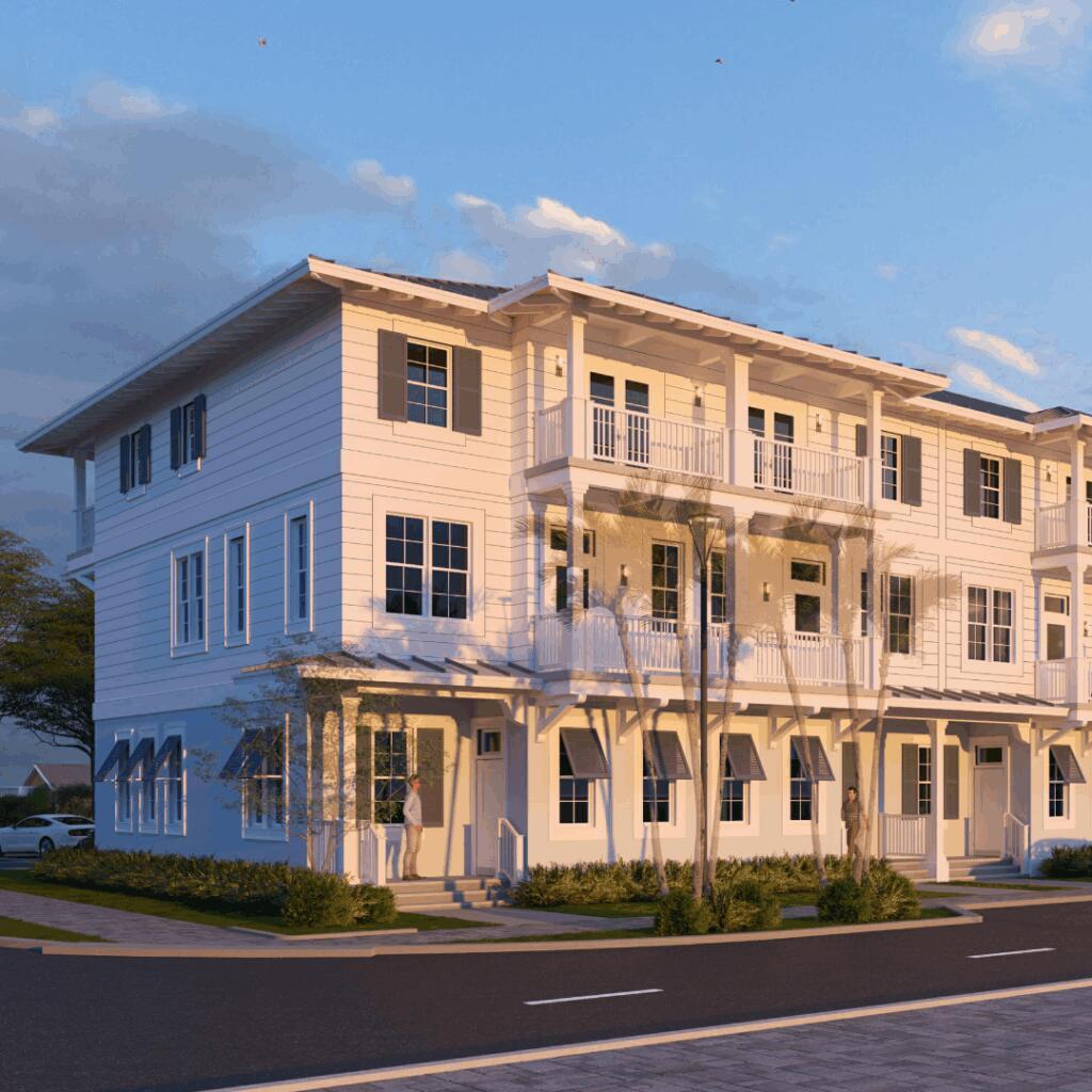 Image 1: Building-Side-Townhome-View-view-