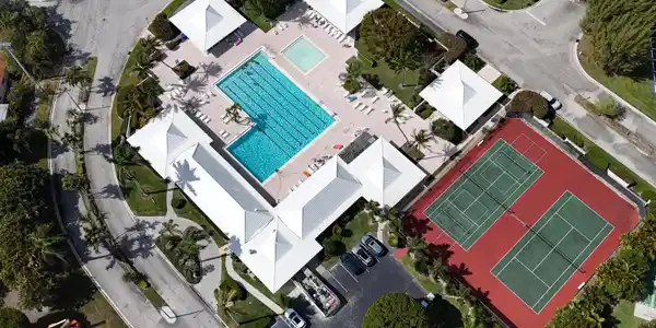 Image 2: Pool and Tennis Courts
