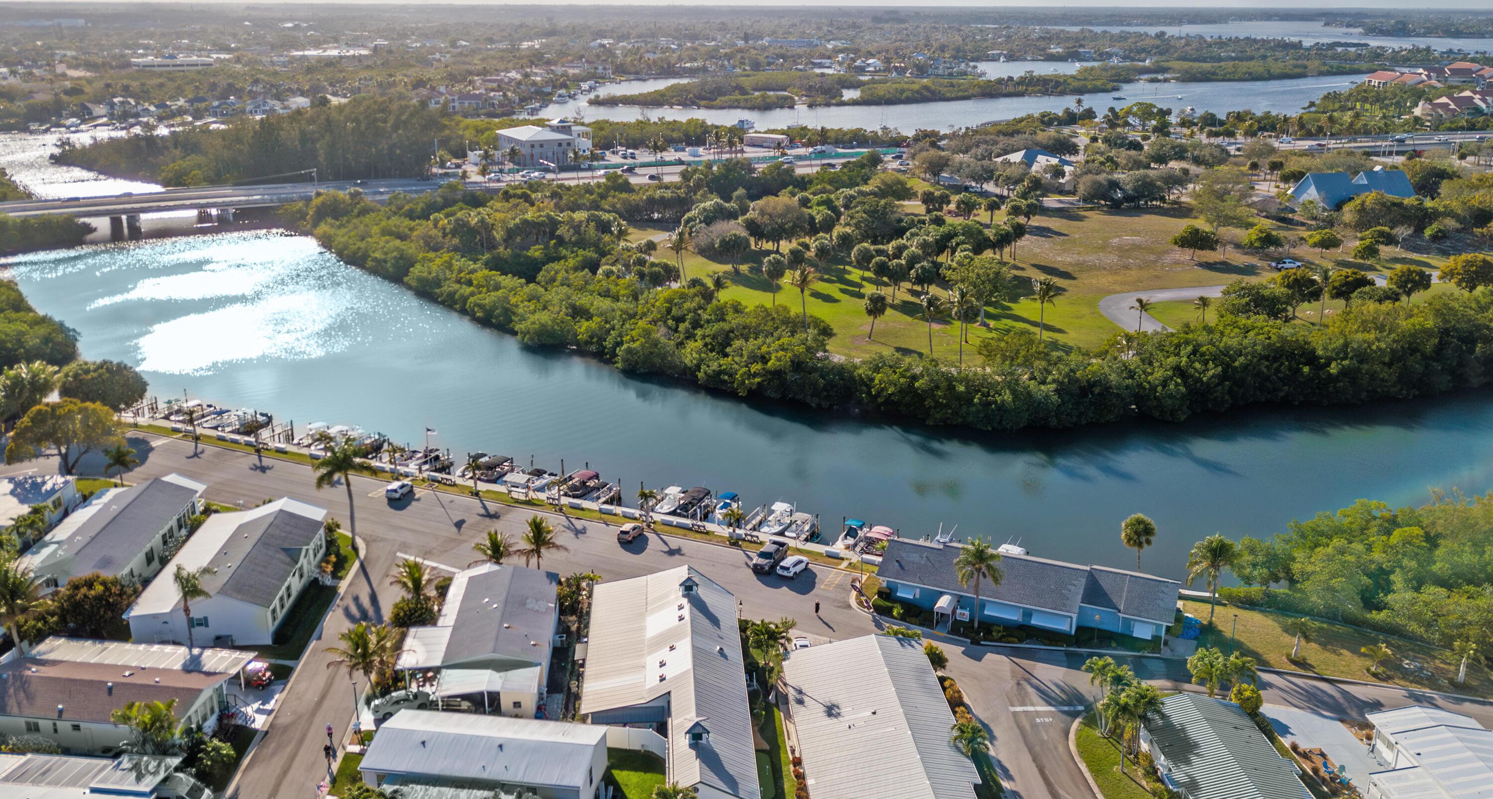 Image 1: Drone Jupiter River Park