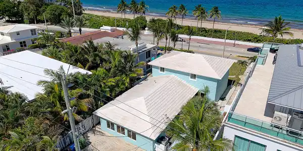 Image 4: oceanfront views from the living room, office/bedr