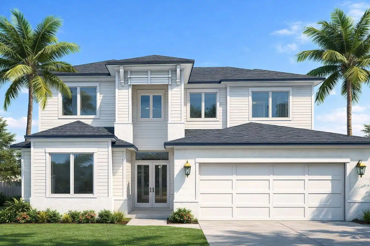 Image 1: Front of house