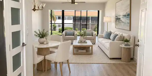 Image 3: Living Room, virtually staged