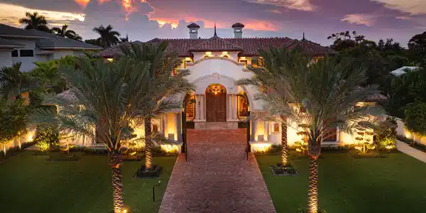 Image 3: 2055_Royal_Palm_Way_Dusk_17.0