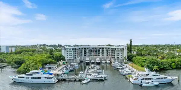 Image 2: Building and Marina