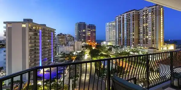 Image 3: Night view from balcony