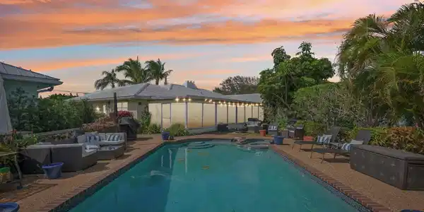 Image 2: Custom pool, sits directly on the water