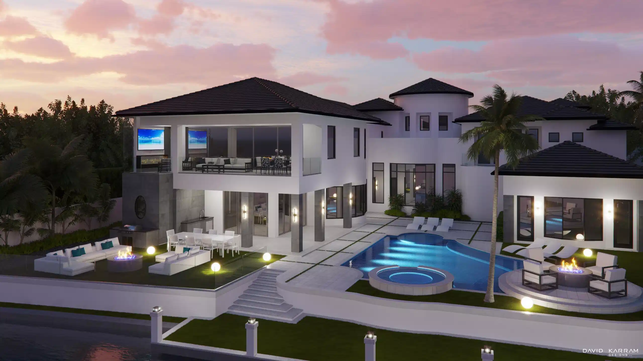 Image 1: 419 E COCONUT PALM ROAD_VIEW 05_REAR RAI