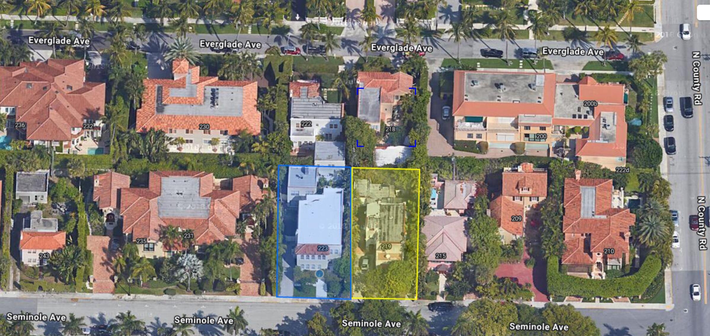 Image 1: 219 & 223 Seminole Ave Satellite Ovrw