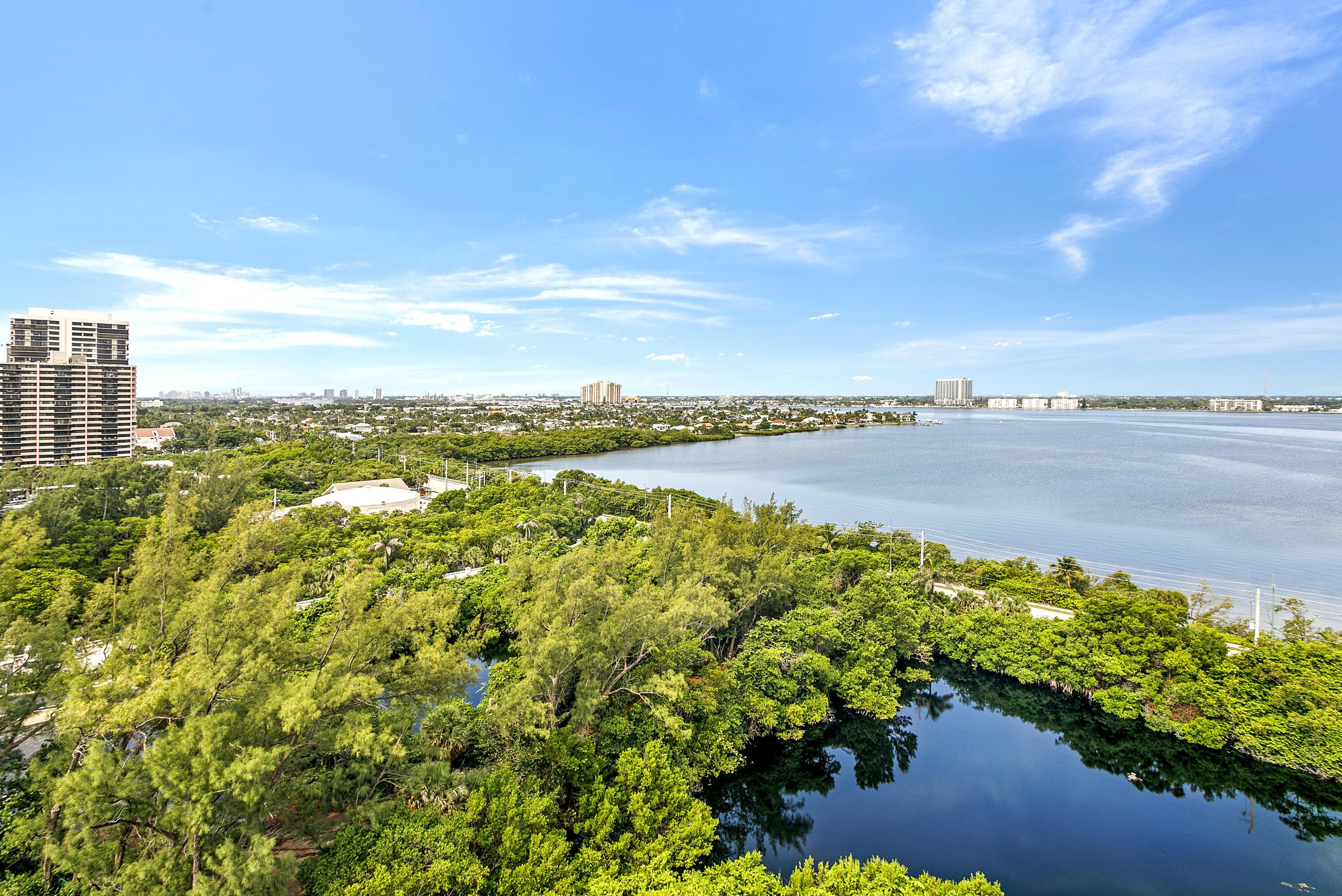 Image 2: balcony view of intracoastal and pond