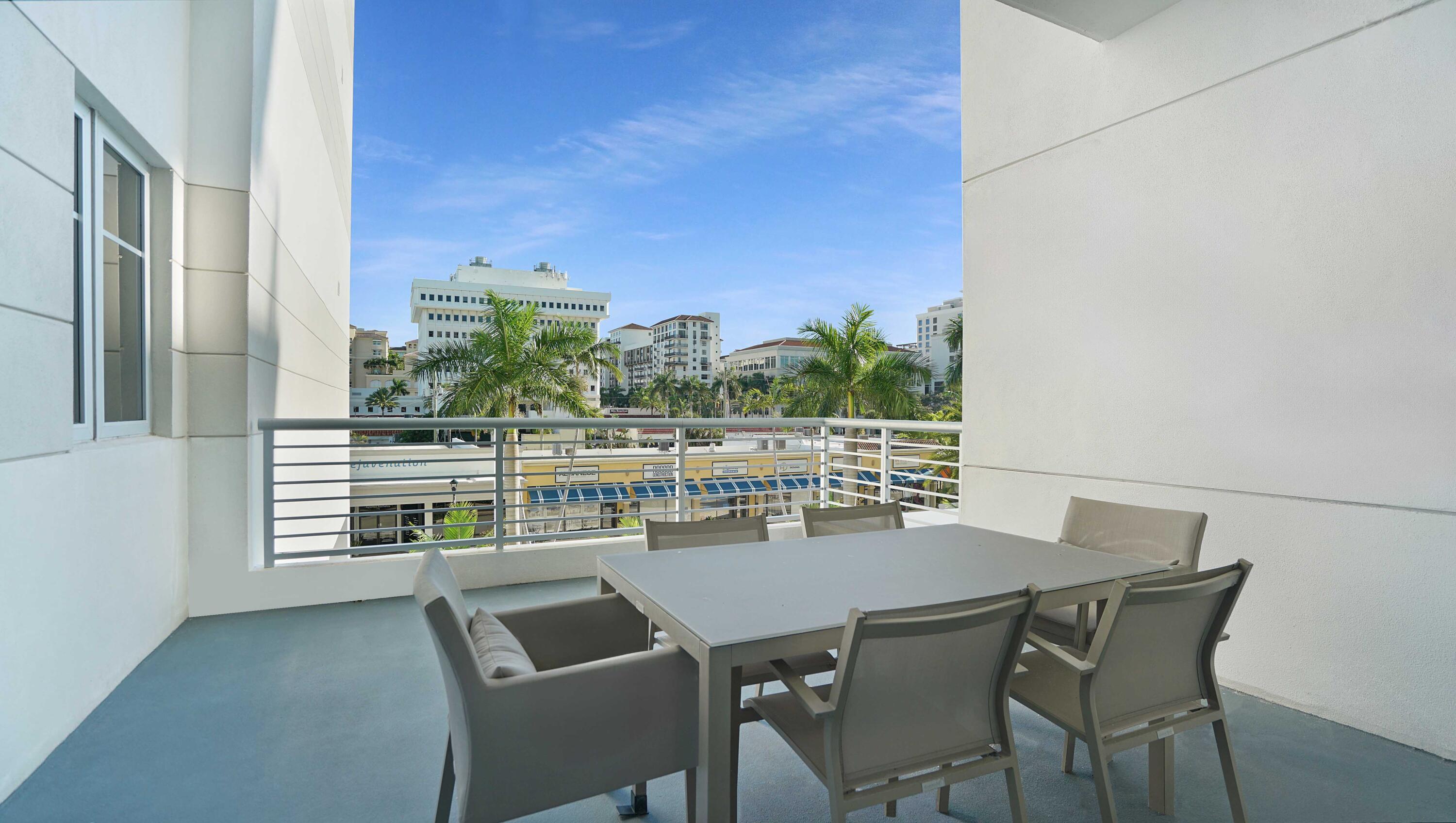 Image 3: Private terrace with pool views