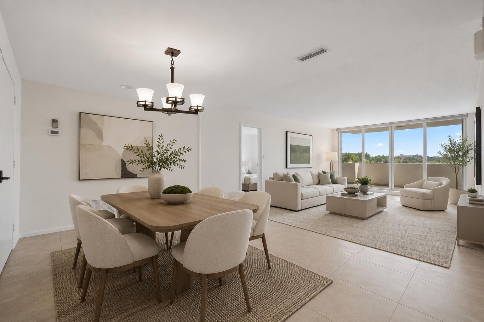 Image 2: Virtually Staged Dining/Living