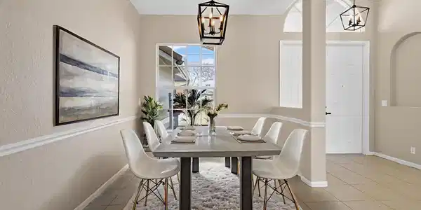 Image 3: Virtually Staged Formal Dining Room
