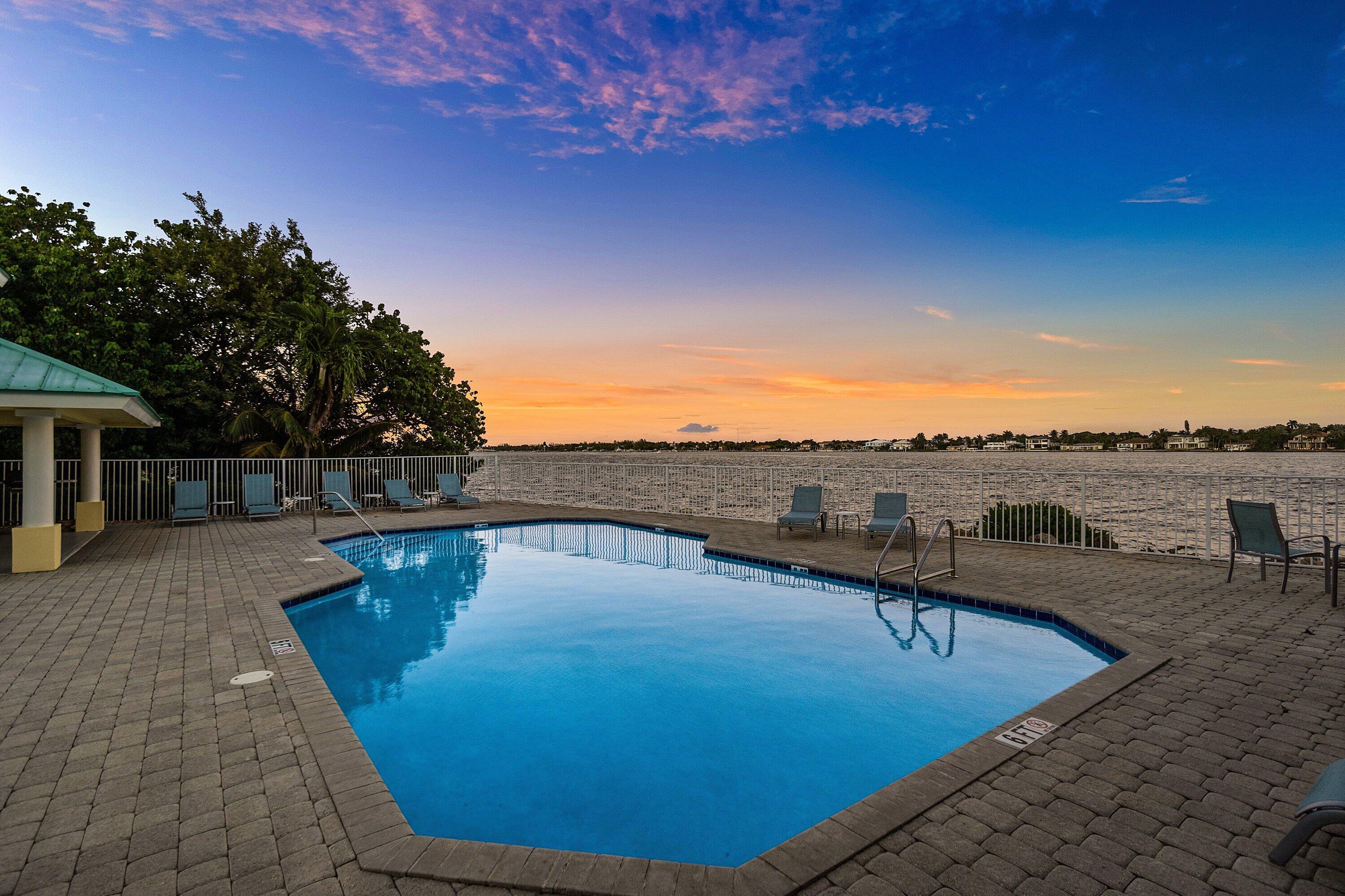 Image 1: Pool overlooking Intracoastal