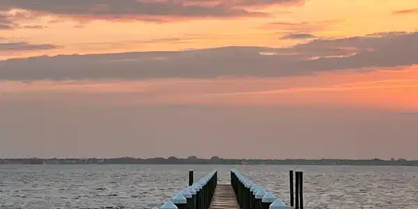 Image 3: Private dock directly across A1A