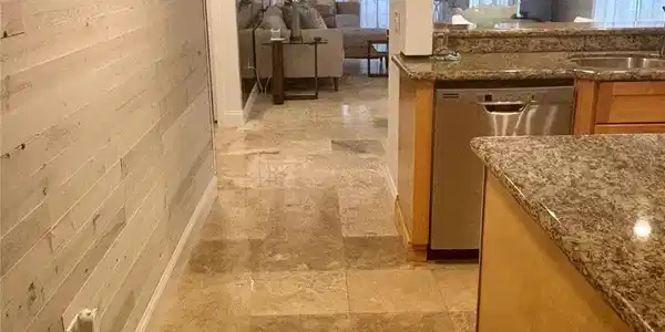 Image 2: Entry with Shiplap WallMarble floors