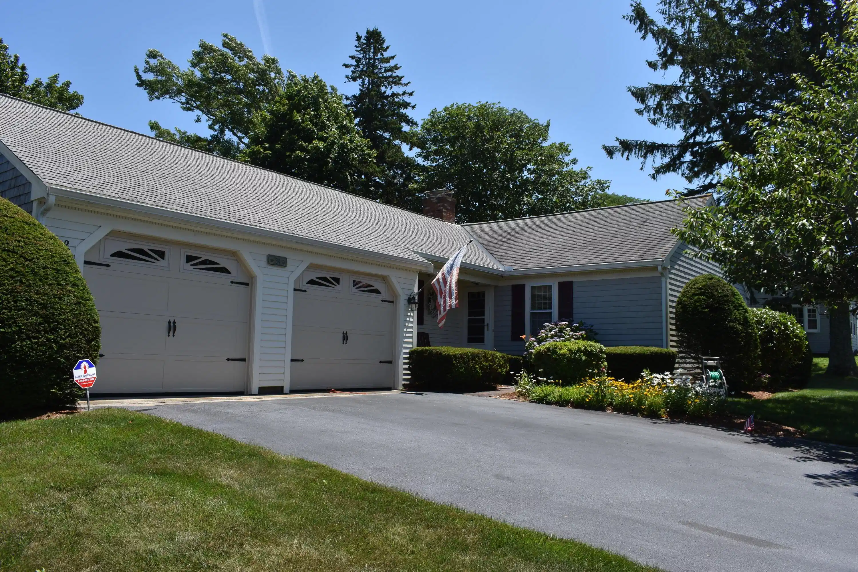 Image 1: Front View 2 Car Garage