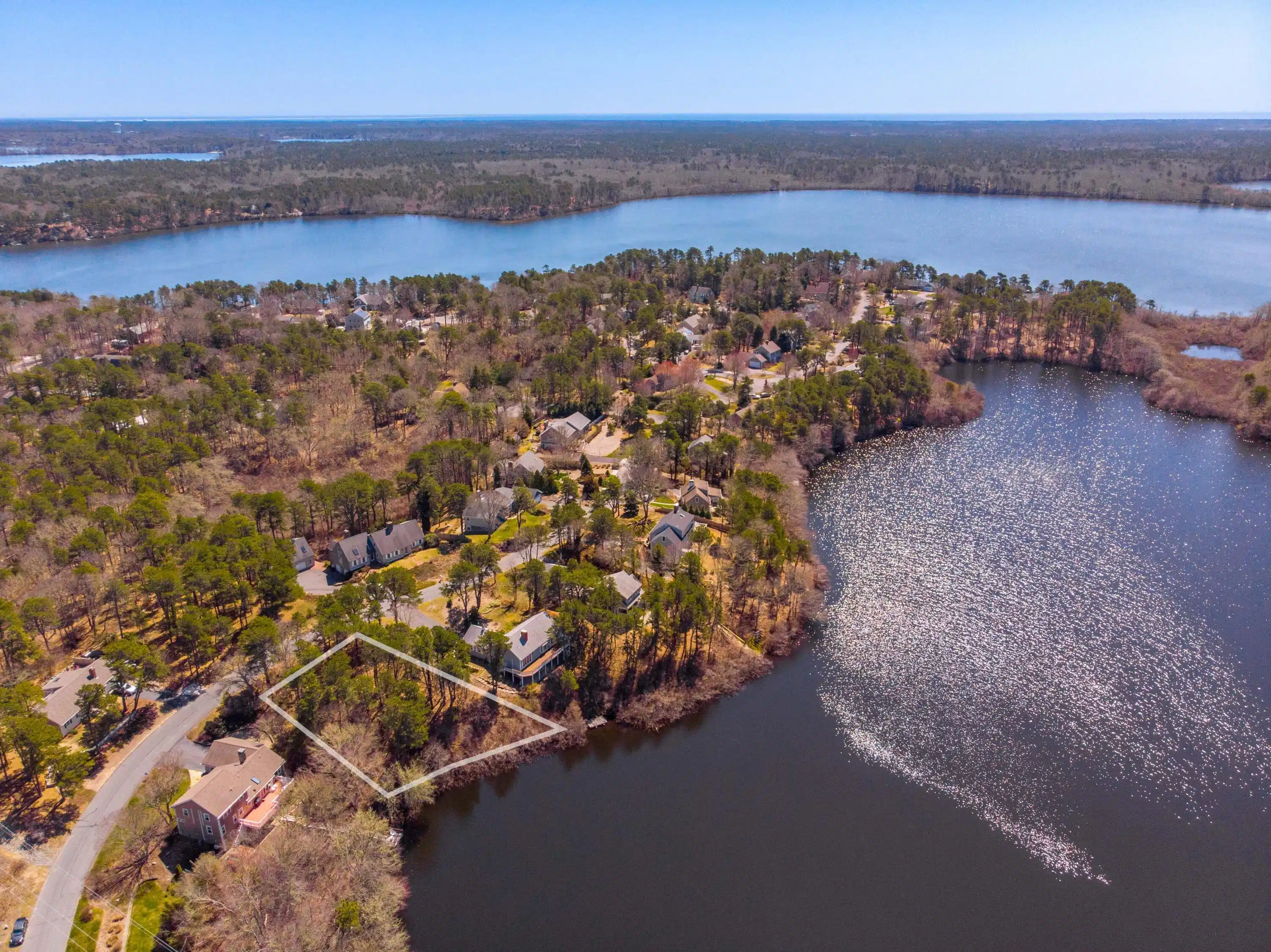 Image 1: 05_CanoePondDrive_Aerial_Lot Line