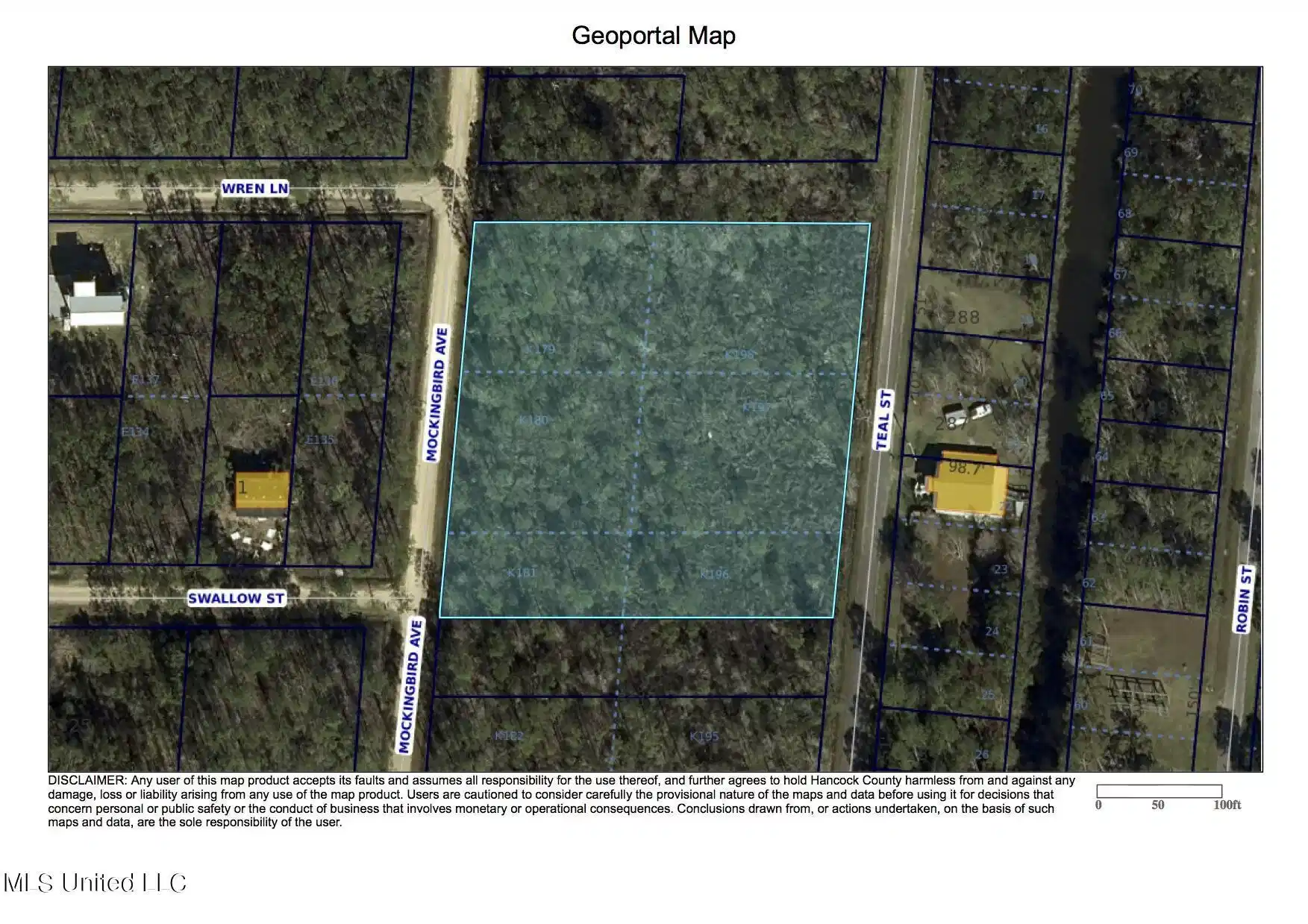 Image 1: Teal St. layered map