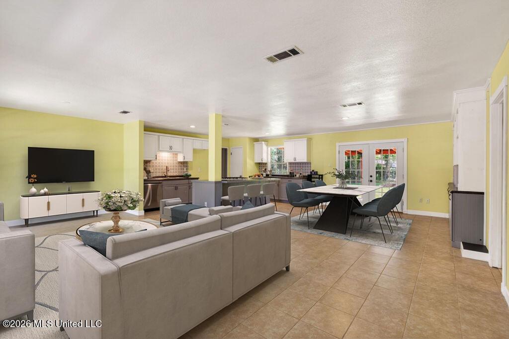Image 2: Living Room Left _ Dining Area Right