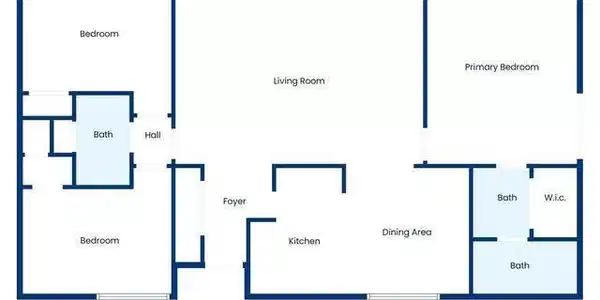 Image 2: LANAI three bedroom floor plan