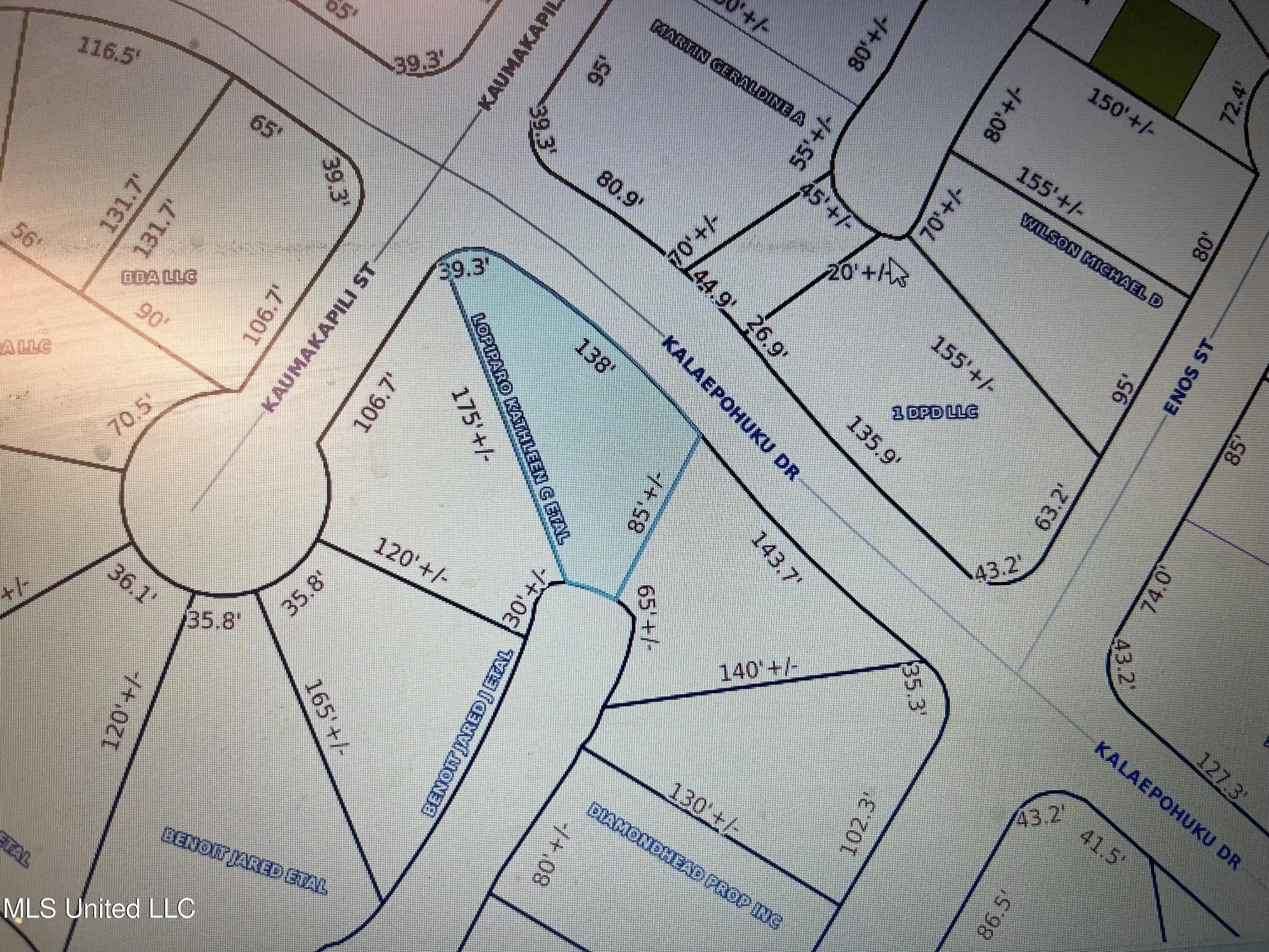 Image 1: Plat map