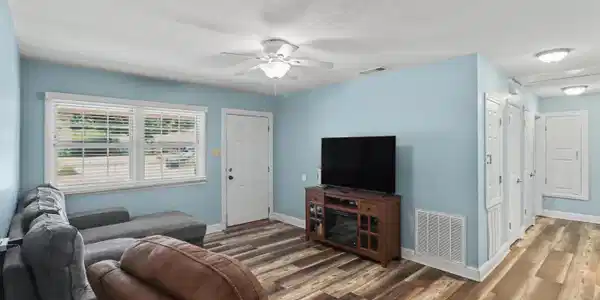 Image 2: Entry & Living Room