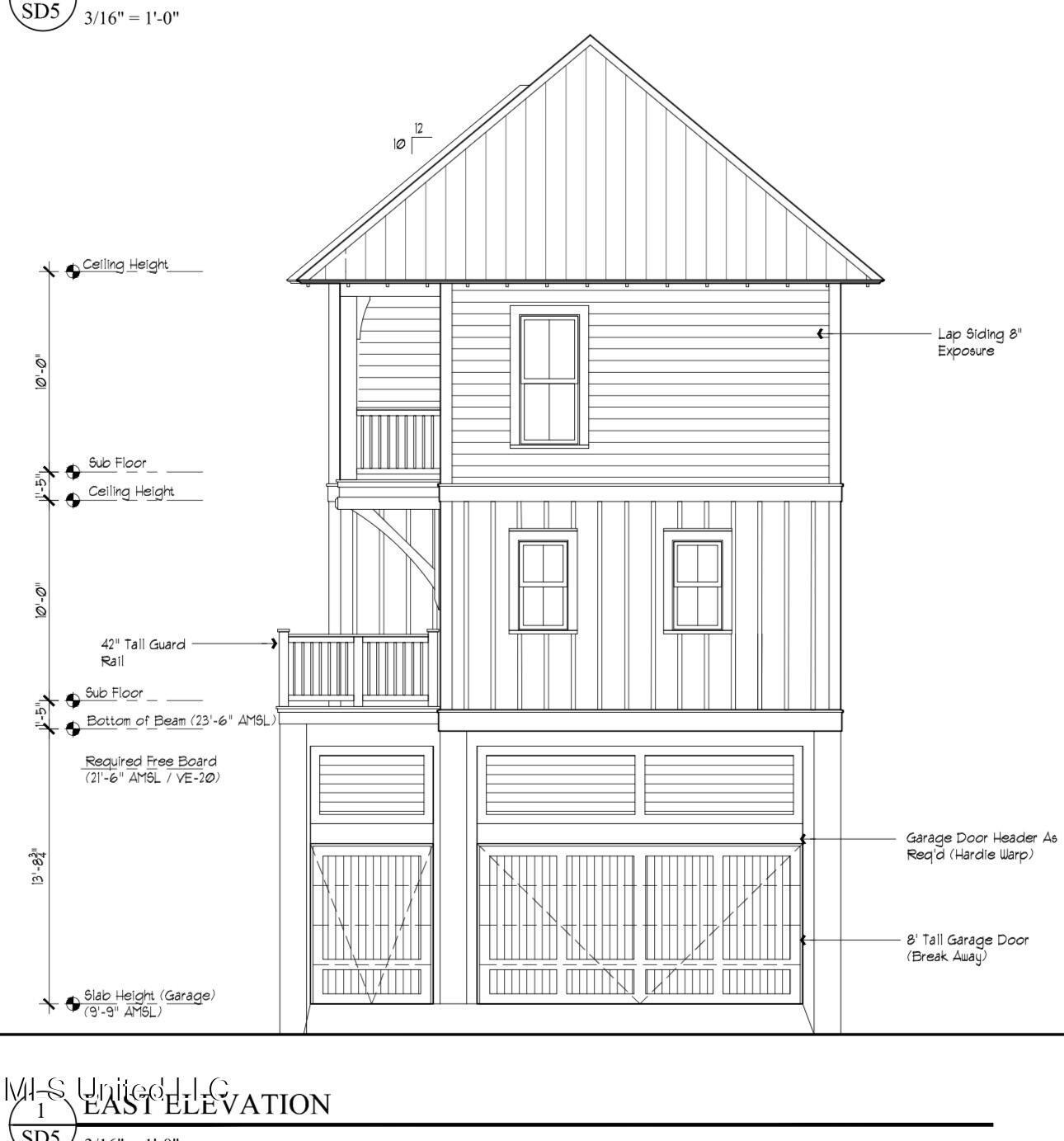 Image 4: Lot 4 Rear Elevation to Driveway