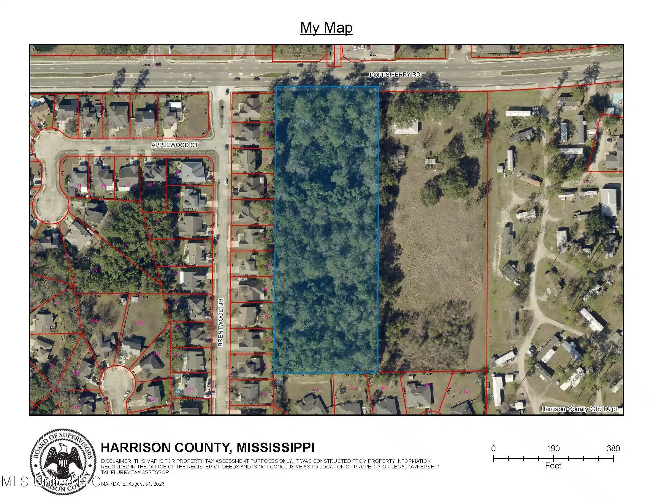 Image 1: Aerial View of Property