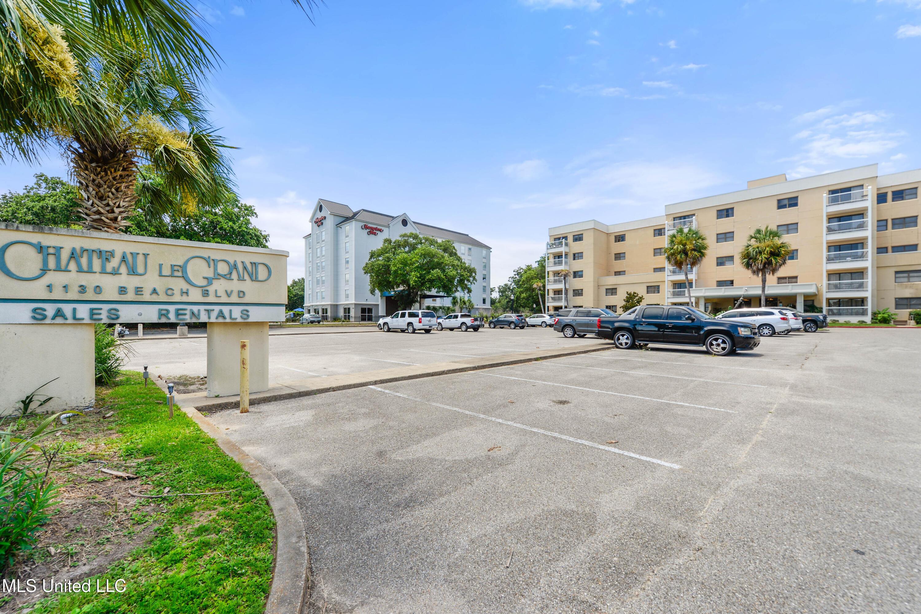 Image 1: front parking area